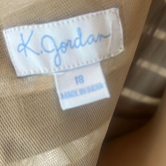K Jordan Woman’s Dress Sz 18 Adjustable Straps Slimming Tiered India - Picture 9 of 11